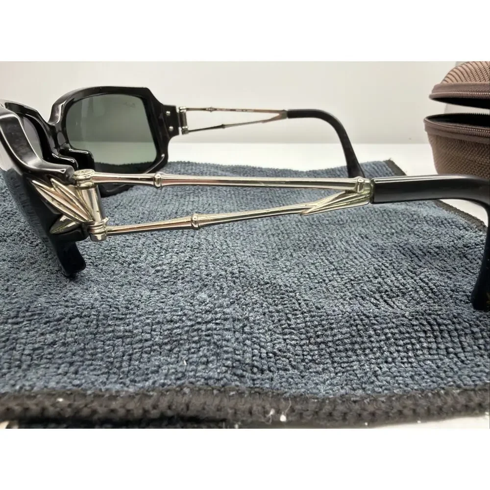MAUI JIM BAMBOO MJ 104-17 GLOSS BLACK WITH NEUTRAL GRAY POLARIZED SUNGLASSES